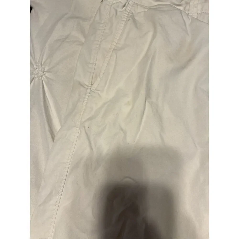 J Crew Club Solid White Bermuda Shorts 10 33” Waist 10.5 Length